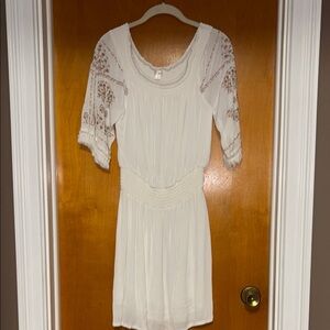 Elegant cream gauze Fabric